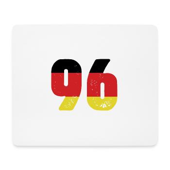 96 Numéro Jersey Allemagne - Tapis de souris (format paysage) - blanc - Devant