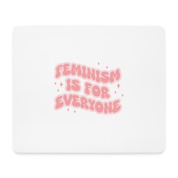 Le féminisme est pour tout le monde - Tapis de souris (format paysage) - blanc - Devant