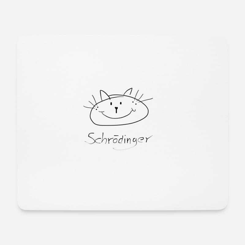 Schrödinger - Mousepad (Querformat) - Weiß