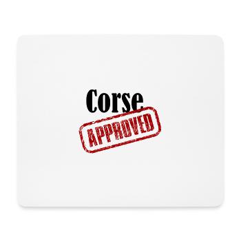T-shirt Corsica Approved - Mouse Pad (horizontal) - white - Front