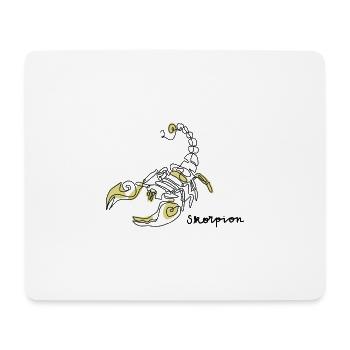 Sternzeichen Skorpion - Mousepad (Querformat) - Weiß - Vorne
