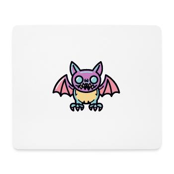 Fledermaus Halloween Comic Lustig - Mousepad (Querformat) - Weiß - Vorne