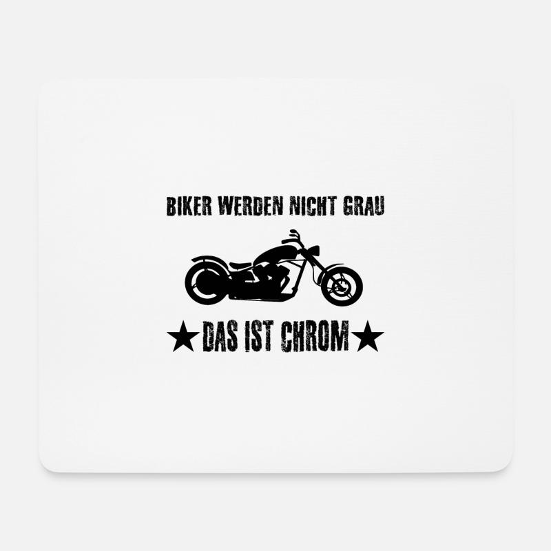 Motorrad - Mousepad (Querformat) - Weiß