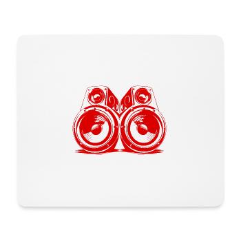 Music Boxes Party Bass - Mouse Pad (horizontal) - white - Front