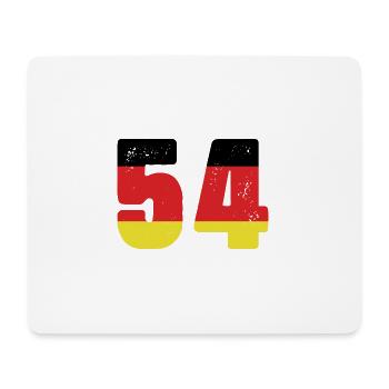 Maillot 54 numéros Allemagne - Tapis de souris (format paysage) - blanc - Devant