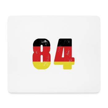 84 Numéro Jersey Allemagne - Tapis de souris (format paysage) - blanc - Devant
