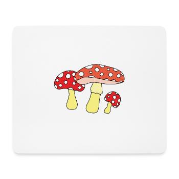 Pilz - Mousepad (Querformat) - Weiß - Vorne