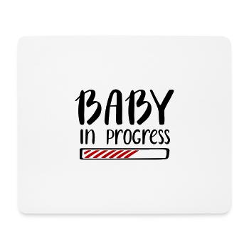 Baby in Progress Work Pregnancy Pregnant - Mouse Pad (horizontal) - white - Front