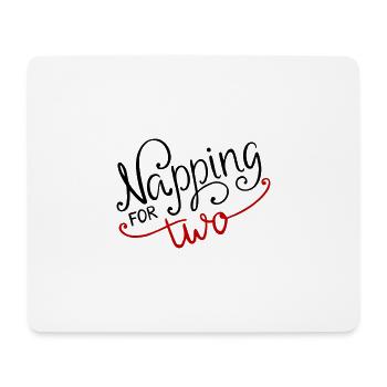 Schlafen Napping Zwei Two Schwangerschaft - Mousepad (Querformat) - Weiß - Vorne