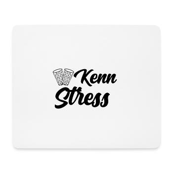 Keinen Stress - Kenn Stess Geschenk Pfalz Pfälzer - Mousepad (Querformat) - Weiß - Vorne