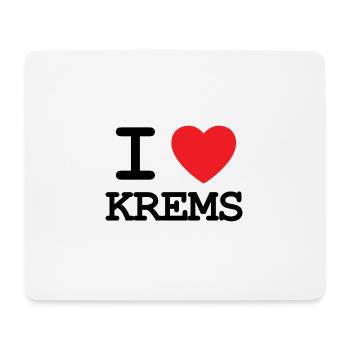 I Love Krems - Ich liebe Krems - Mousepad (Querformat) - Weiß - Vorne