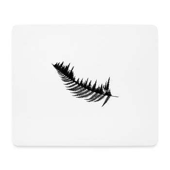 MTB Lifestyle - Wald Farn Wheely - Mousepad (Querformat) - Weiß - Vorne
