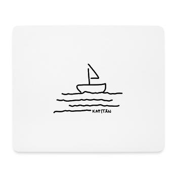 Kapitän | Schifffahrt - Mousepad (Querformat) - Weiß - Vorne