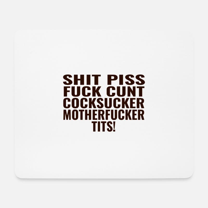 Verbotene Wörter - Mousepad (Querformat) - Weiß