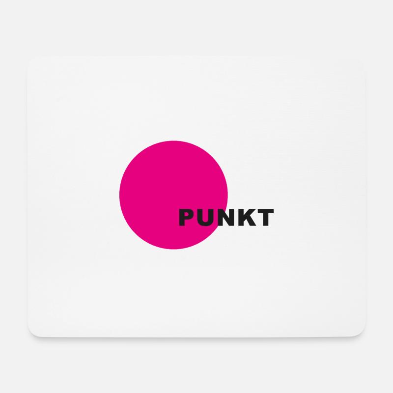 Punkt Neon Kreis - Mousepad (Querformat) - Weiß