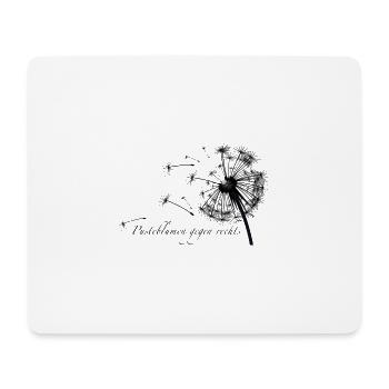 Dandelions against the right II - Mouse Pad (horizontal) - white - Front
