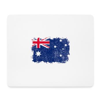 Drapeau australien - Tapis de souris (format paysage) - blanc - Devant