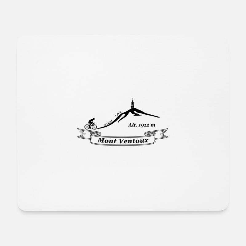 Mont Ventoux - Mousepad (Querformat) - Weiß