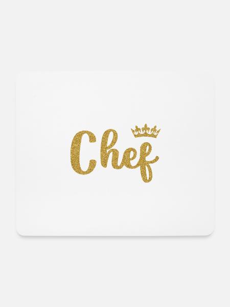 Chef - Mousepad (Querformat) - Weiß