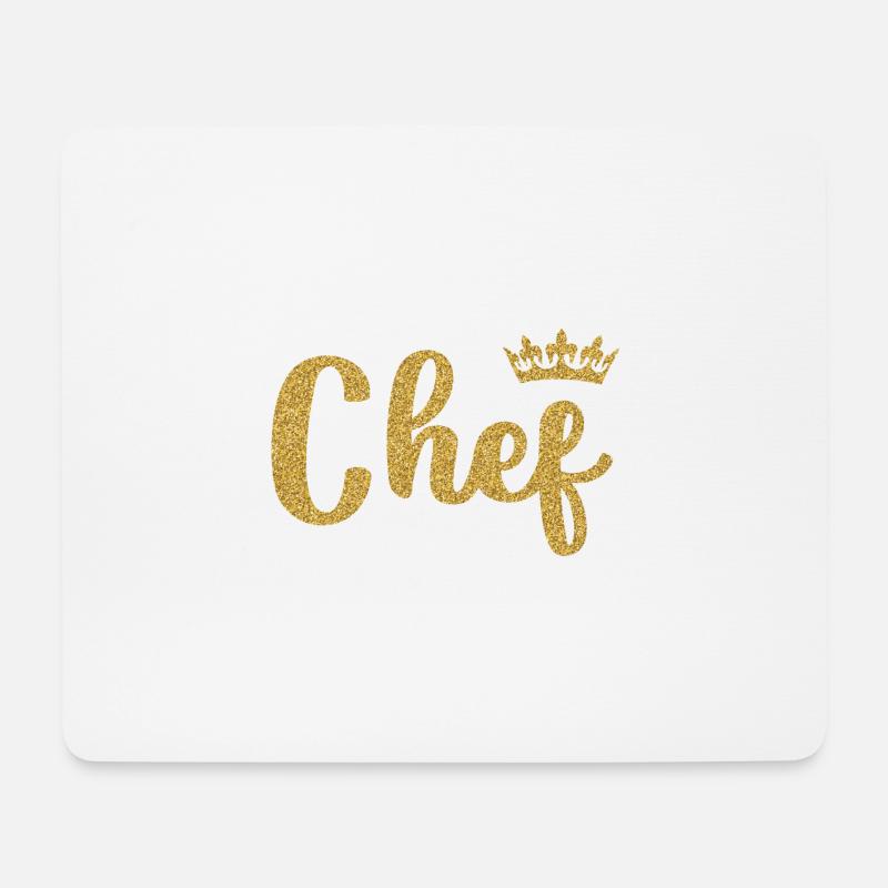 Chef - Mousepad (Querformat) - Weiß