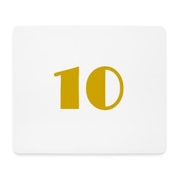 10. 10 JAHRE. 10-JÄHRIGES JUBILÄUM. GEBURTSTAG 10 JAHRE - Mousepad (Querformat) - Weiß - Vorne