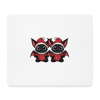 Bat Christmas Team - Mouse Pad (horizontal) - white - Front