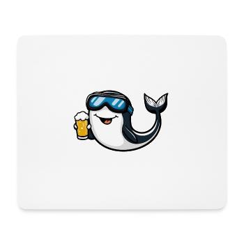 Wal Ski Bier - Mousepad (Querformat) - Weiß - Vorne