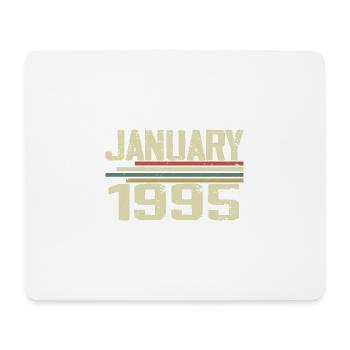 January 1995 - Birthday present January 1995 - Mouse Pad (horizontal) - white - Front