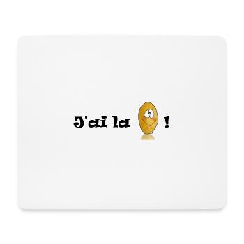 J'ai la patate ! - Tapis de souris (format paysage) - blanc - Devant