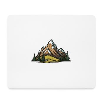 Mountains Landscape - Mouse Pad (horizontal) - white - Front