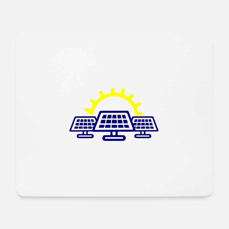 Photovoltaik Solar Energie - Mousepad (Querformat) - Weiß