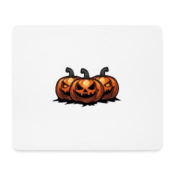 Citrouille Halloween - Tapis de souris (format paysage) - blanc - Devant