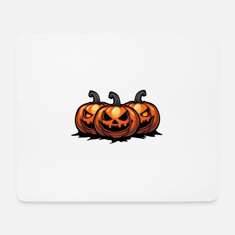 Kürbis Halloween - Mousepad (Querformat) - Weiß