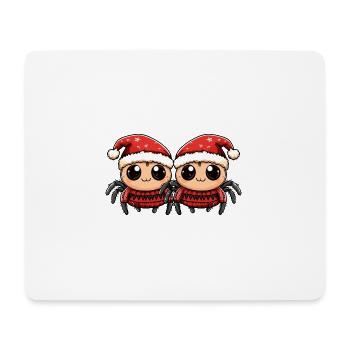 Tarantula Weihnachten Team - Mousepad (Querformat) - Weiß - Vorne