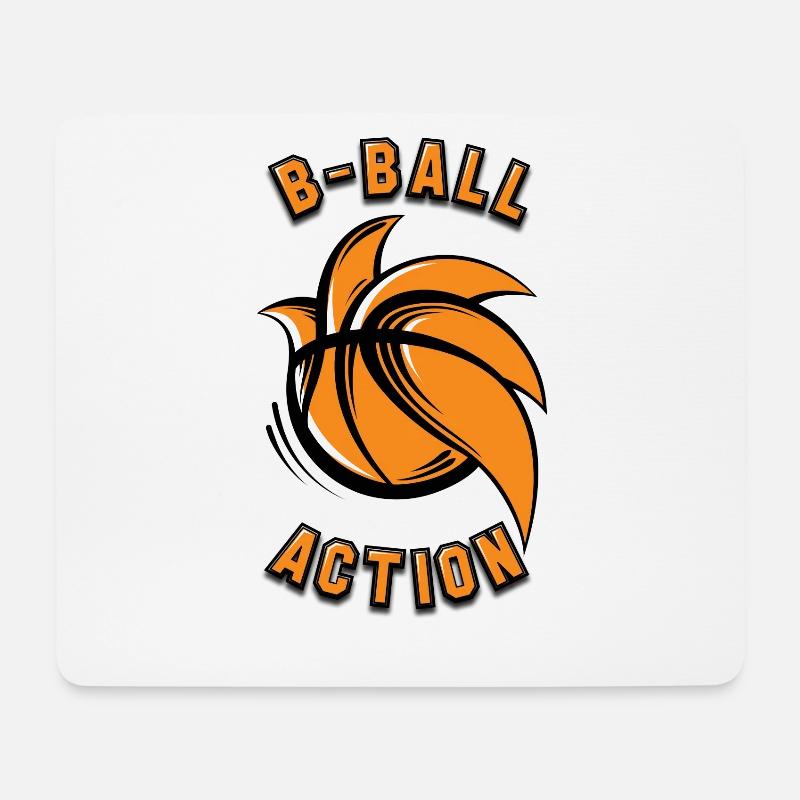 Bball - Mousepad (Querformat) - Weiß