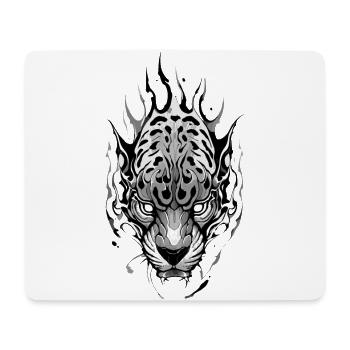 Jaguar Head Tattoo - Mouse Pad (horizontal) - white - Front