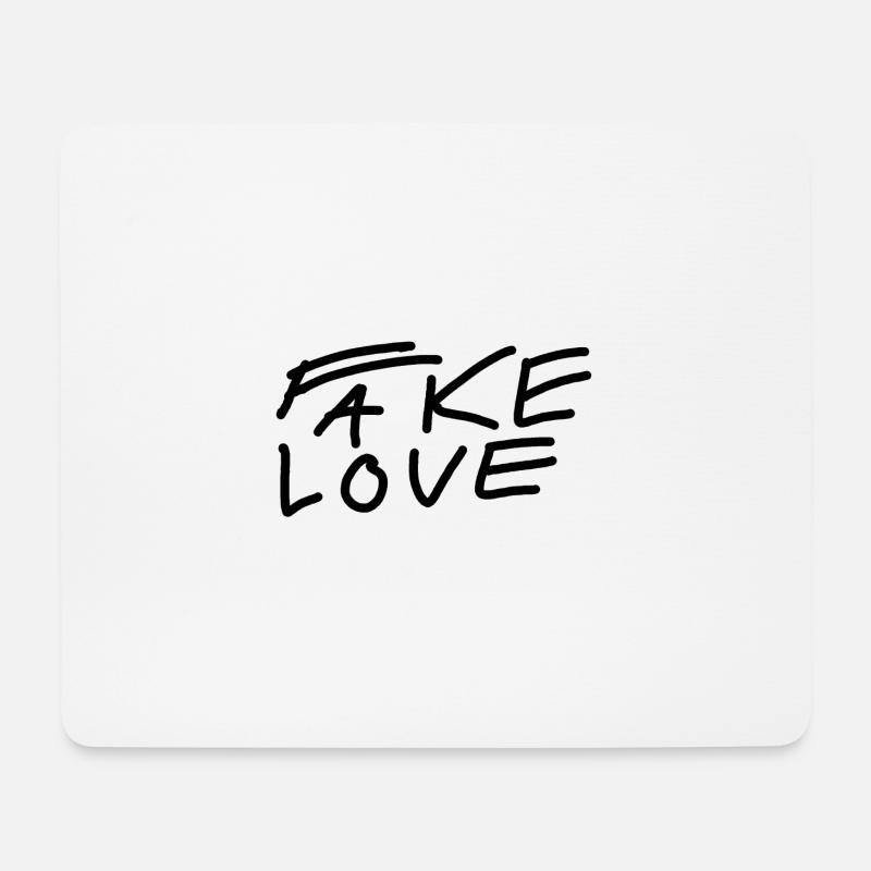 Fake Love - Mouse Pad (horizontal) - white