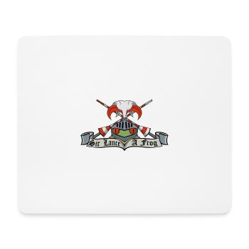 Sir Lance-a-Frog Wappen - Mousepad (Querformat) - Weiß - Vorne