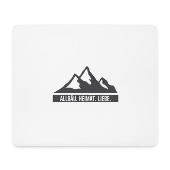 Allgäu | Heimat | Liebe | Allgäuer | Bayern - Mousepad (Querformat) - Weiß - Vorne