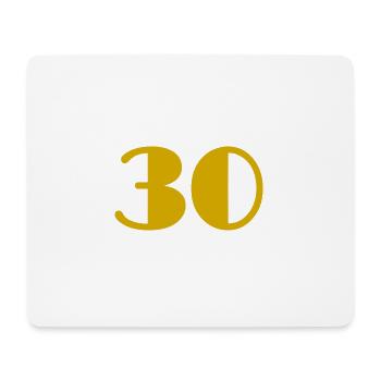 30 ANS. 30. 30e ANNIVERSAIRE. ANNIVERSAIRE 30 ANS - Tapis de souris (format paysage) - blanc - Devant