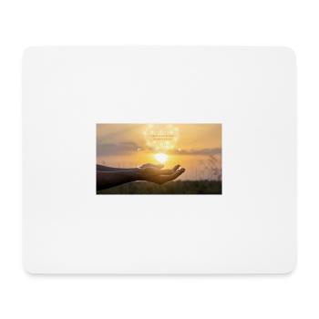 Finde den Klang Deiner Seele - Mousepad (Querformat) - Weiß - Vorne