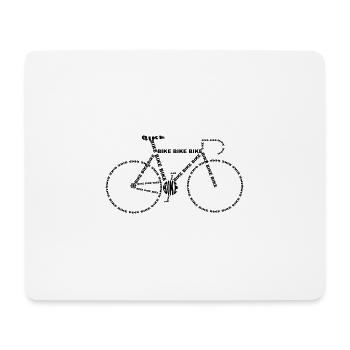 Vélo - Tapis de souris (format paysage) - blanc - Devant