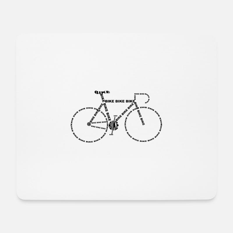 Fahrrad - Mousepad (Querformat) - Weiß