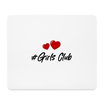 Girls Club Herz - Mousepad (Querformat) - Weiß - Vorne