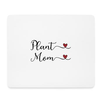 Pflanzenmama-Herz - Mousepad (Querformat) - Weiß - Vorne