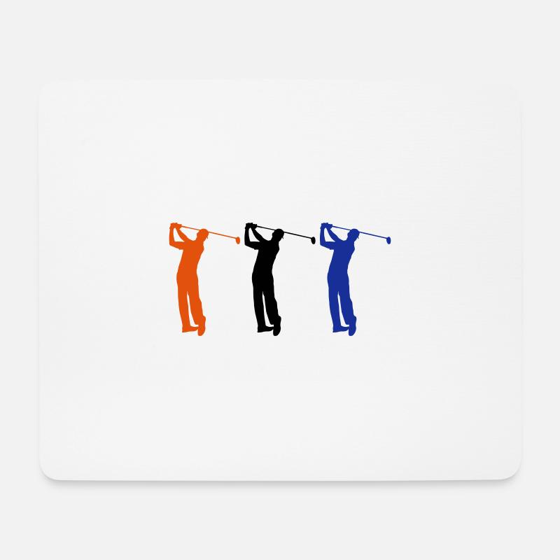 Golf - Mousepad (Querformat) - Weiß