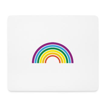 Regenbogen - Mousepad (Querformat) - Weiß - Vorne