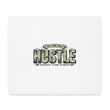Hustle-Banknoten-Mosaik - Mousepad (Querformat) - Weiß - Vorne