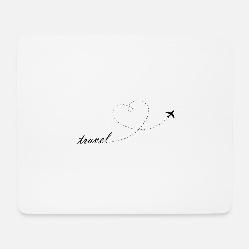 Ich reise gerne - Mousepad (Querformat) - Weiß