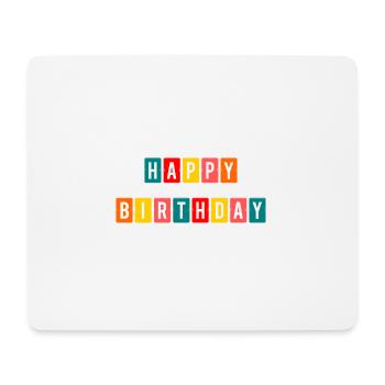 ALLES GUTE ZUM GEBURTSTAG. ALLES GUTE ZUM GEBURTSTAG. JAHRESTAG. - Mousepad (Querformat) - Weiß - Vorne